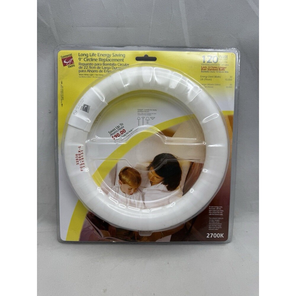 Commercial Electric Circline Replacement 9 inch Bulb 30W=120W Output 2700K